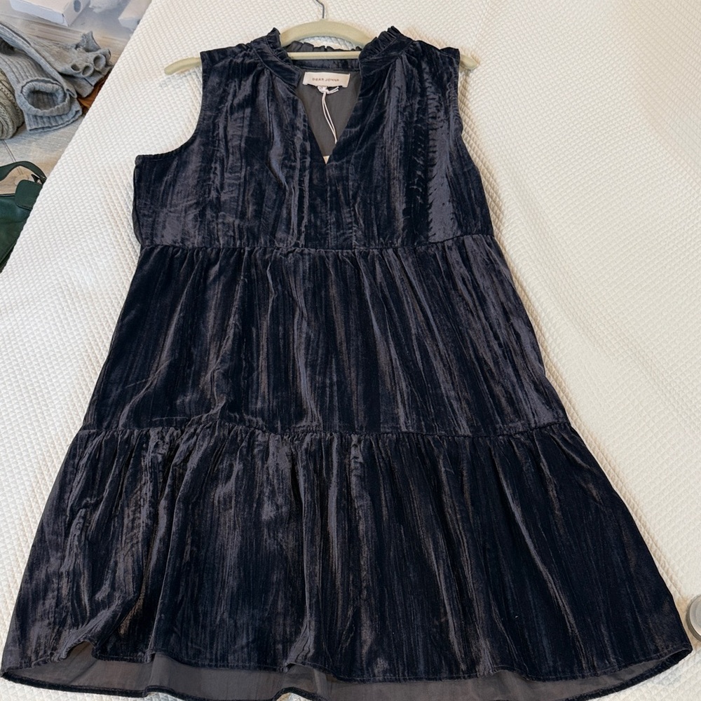 Dear John Elegant Black Velvet Kids Dress